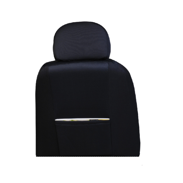 531 - Capa Para Banco Master Com Bolsa - Malha Preto - Imagem 2
